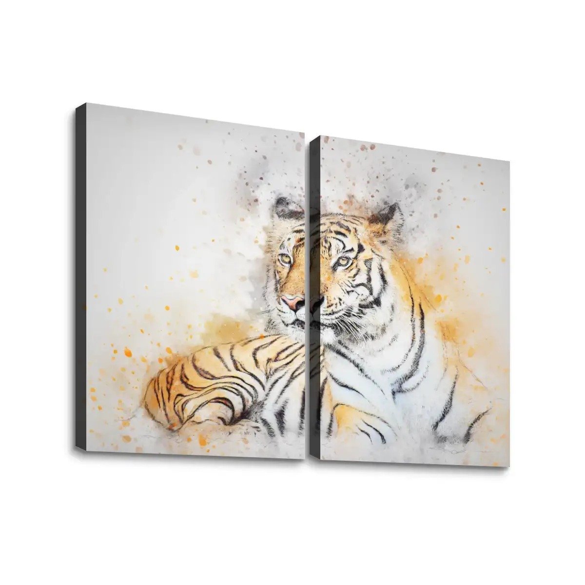 2 Panels Canvas Prints Wall Art (Set B)