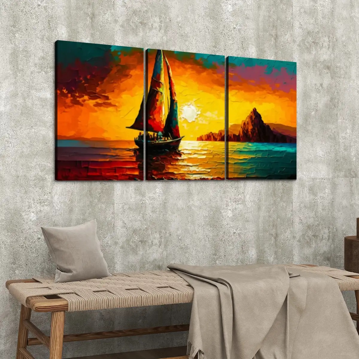 3 Panels Canvas Prints Wall Art (Set C)