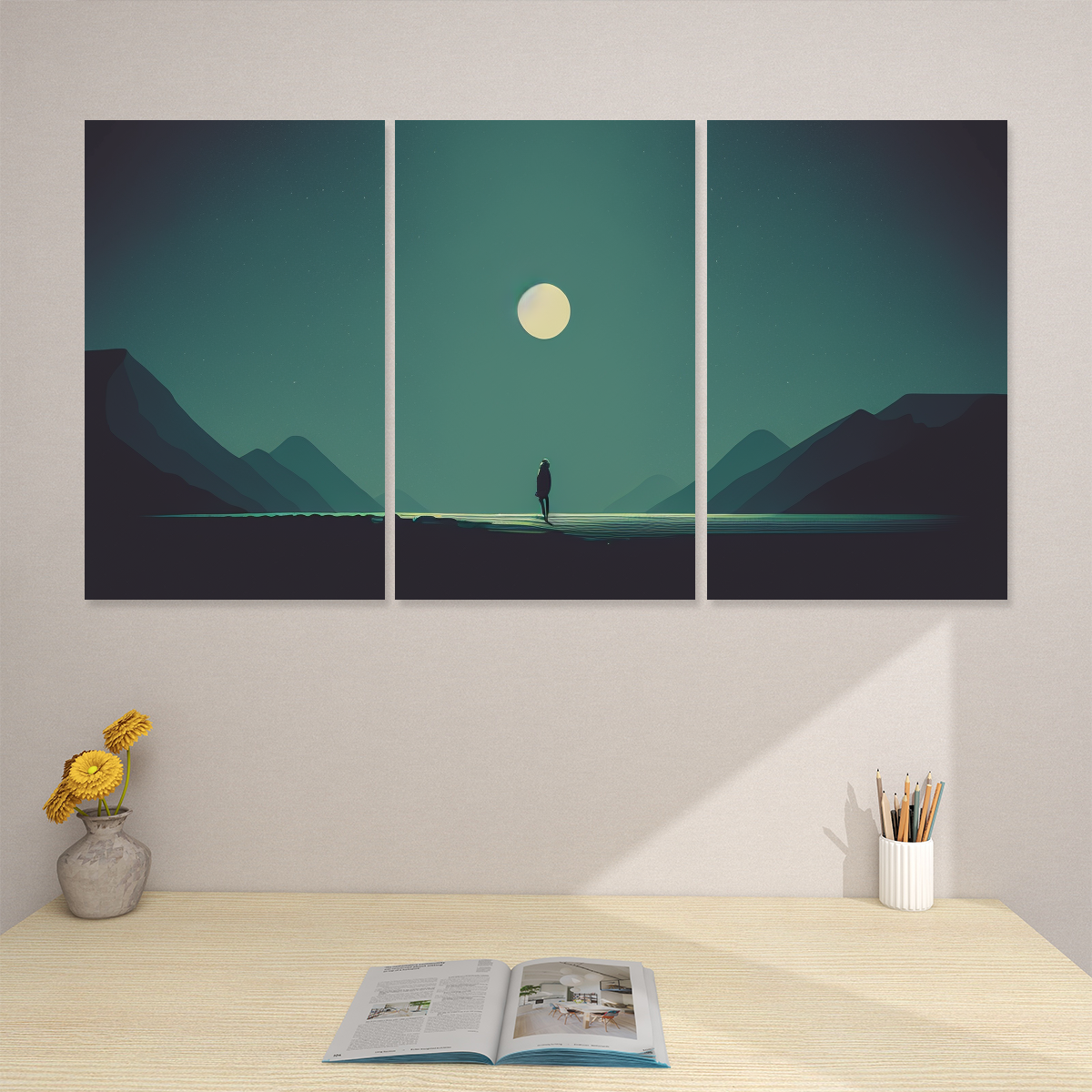 3 Panels Canvas Prints Wall Art (Set F)