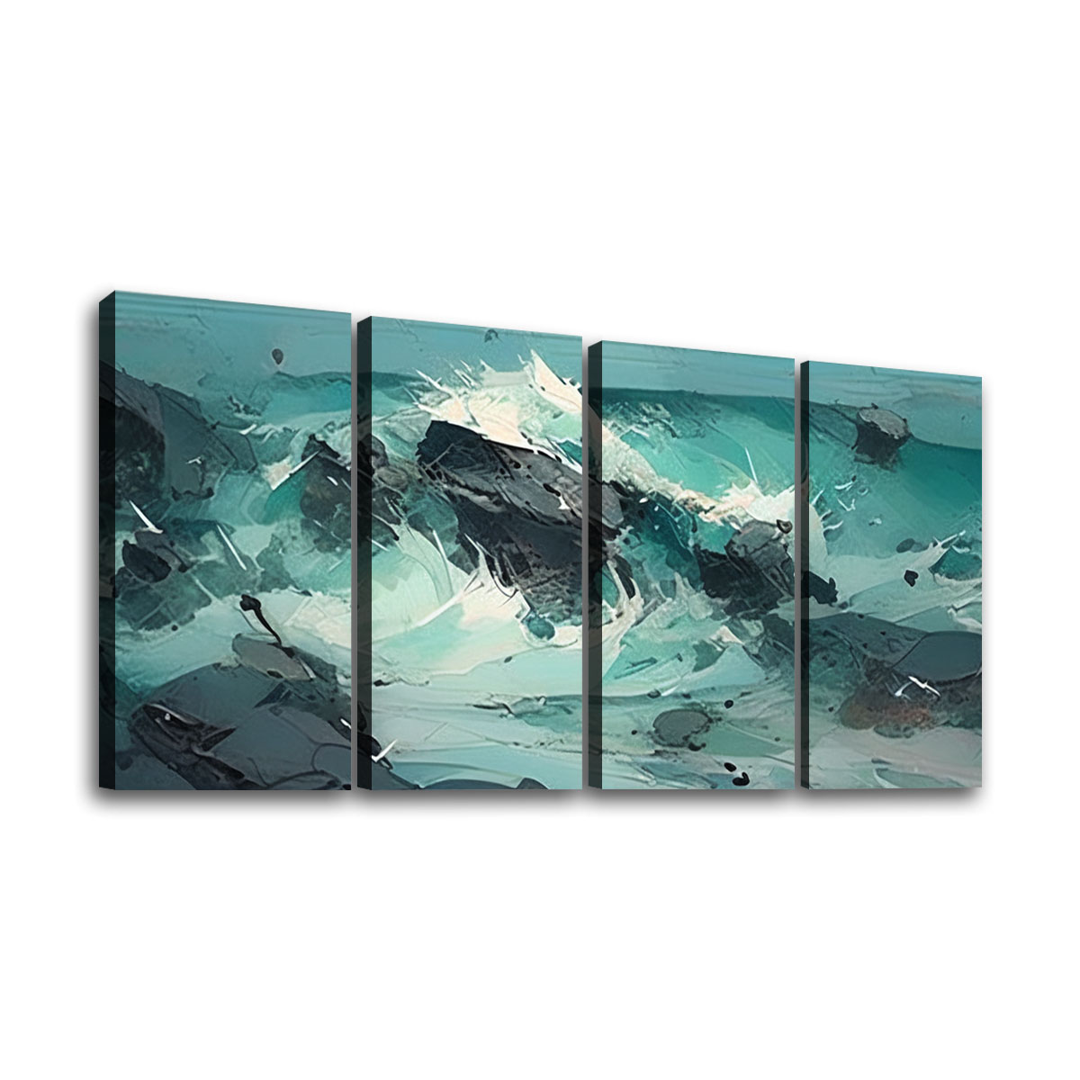 4 Panels Canvas Prints Wall Art (Set B)