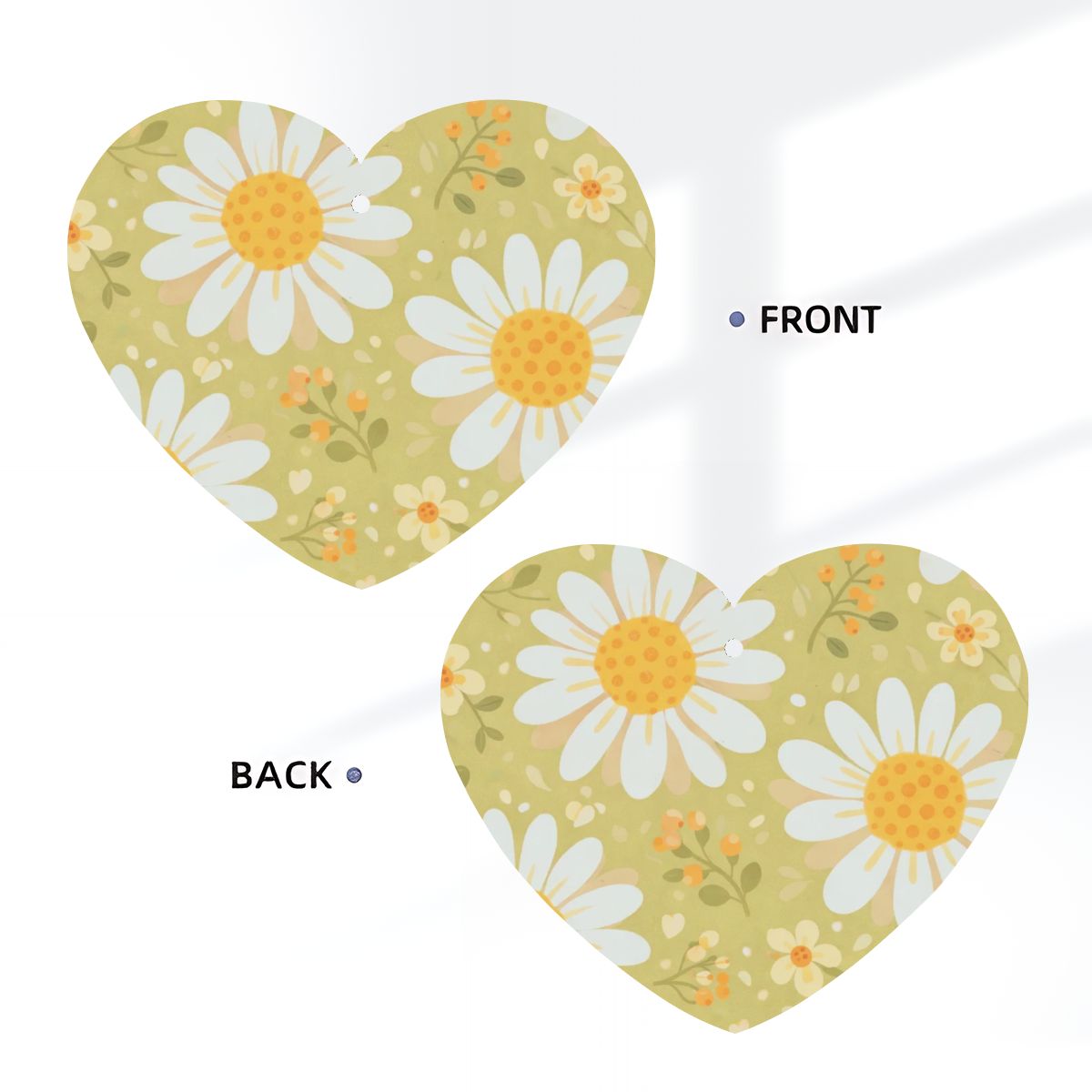 Carte profumate per auto a forma di cuore 6 pz