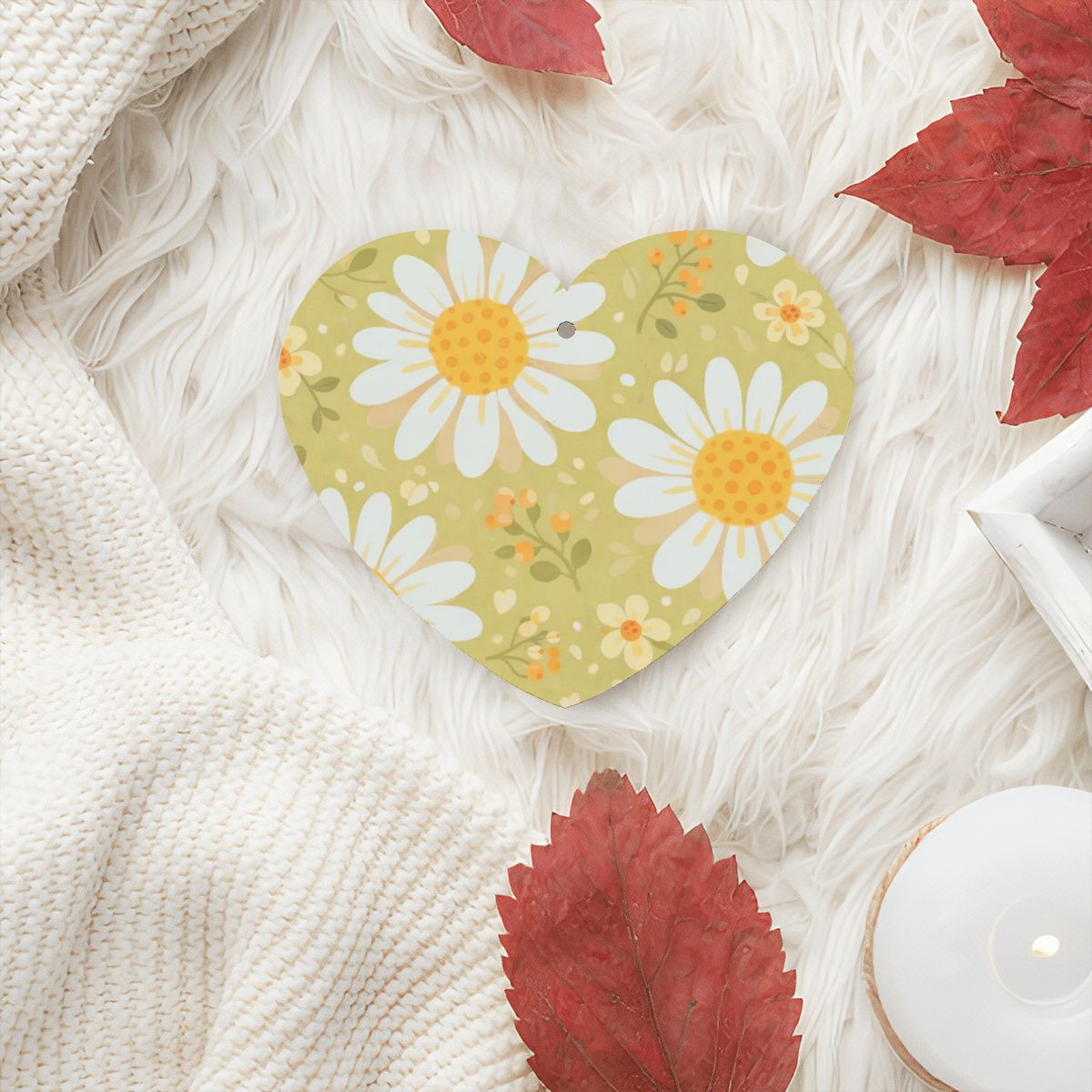 Carte profumate per auto a forma di cuore 6 pz