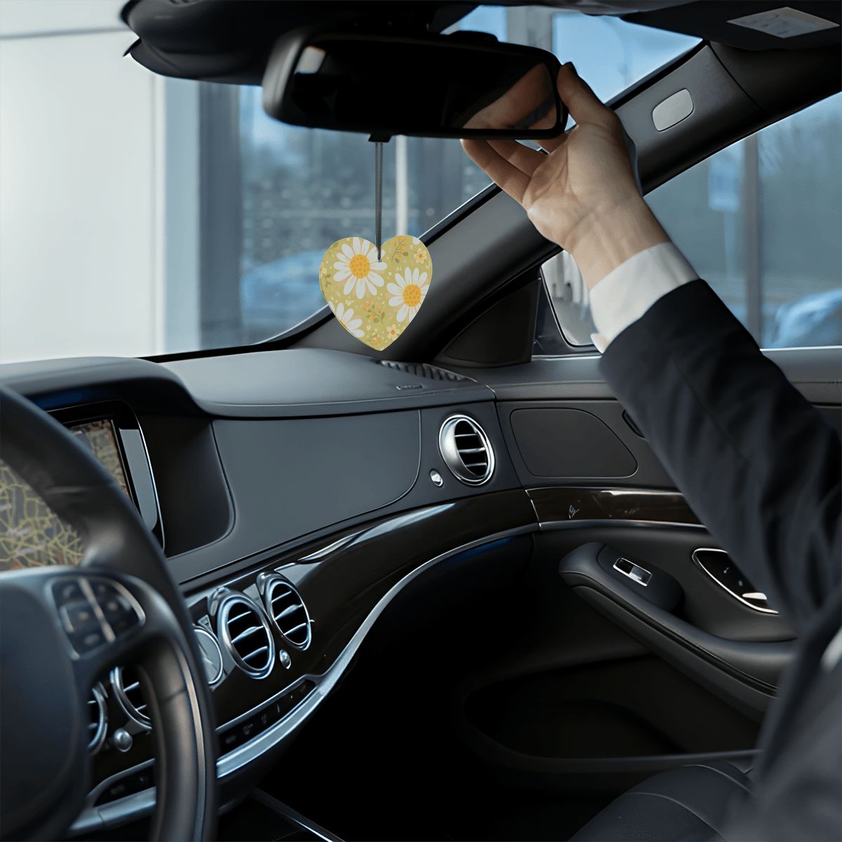 Carte profumate per auto a forma di cuore 6 pz