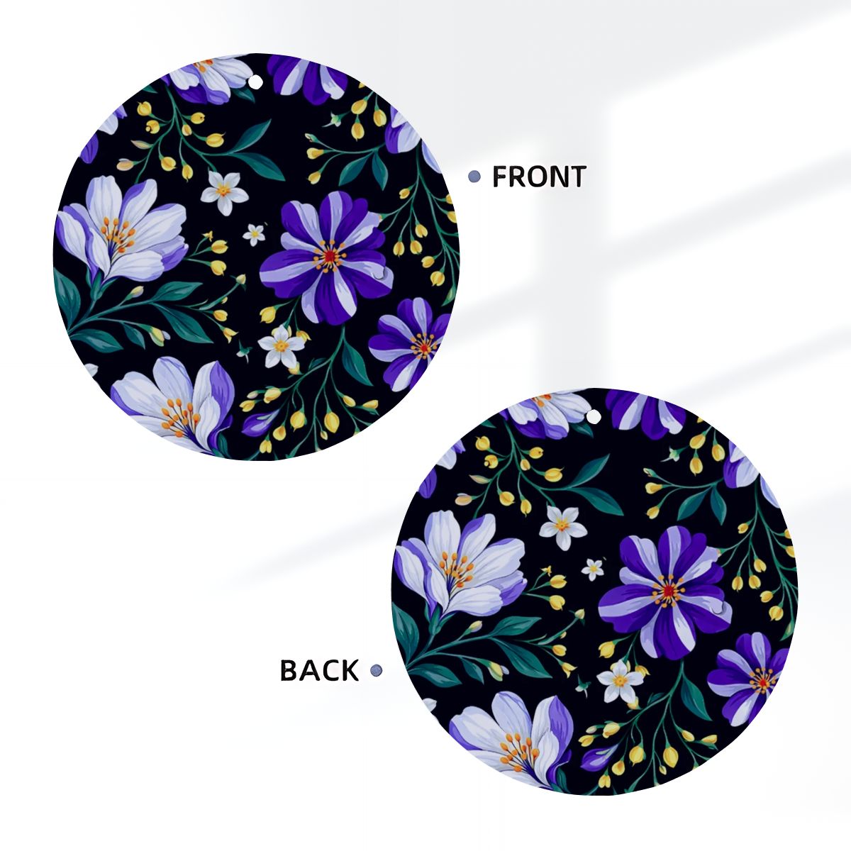 Carte profumate per auto a forma rotonda 6 pezzi