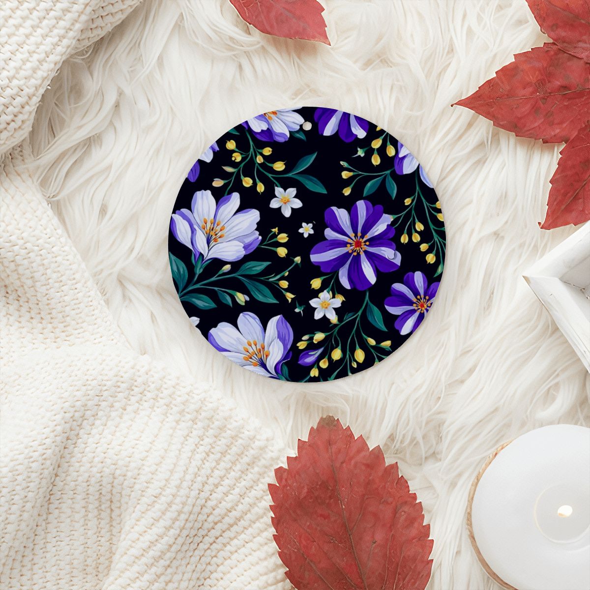 Carte profumate per auto a forma rotonda 6 pezzi