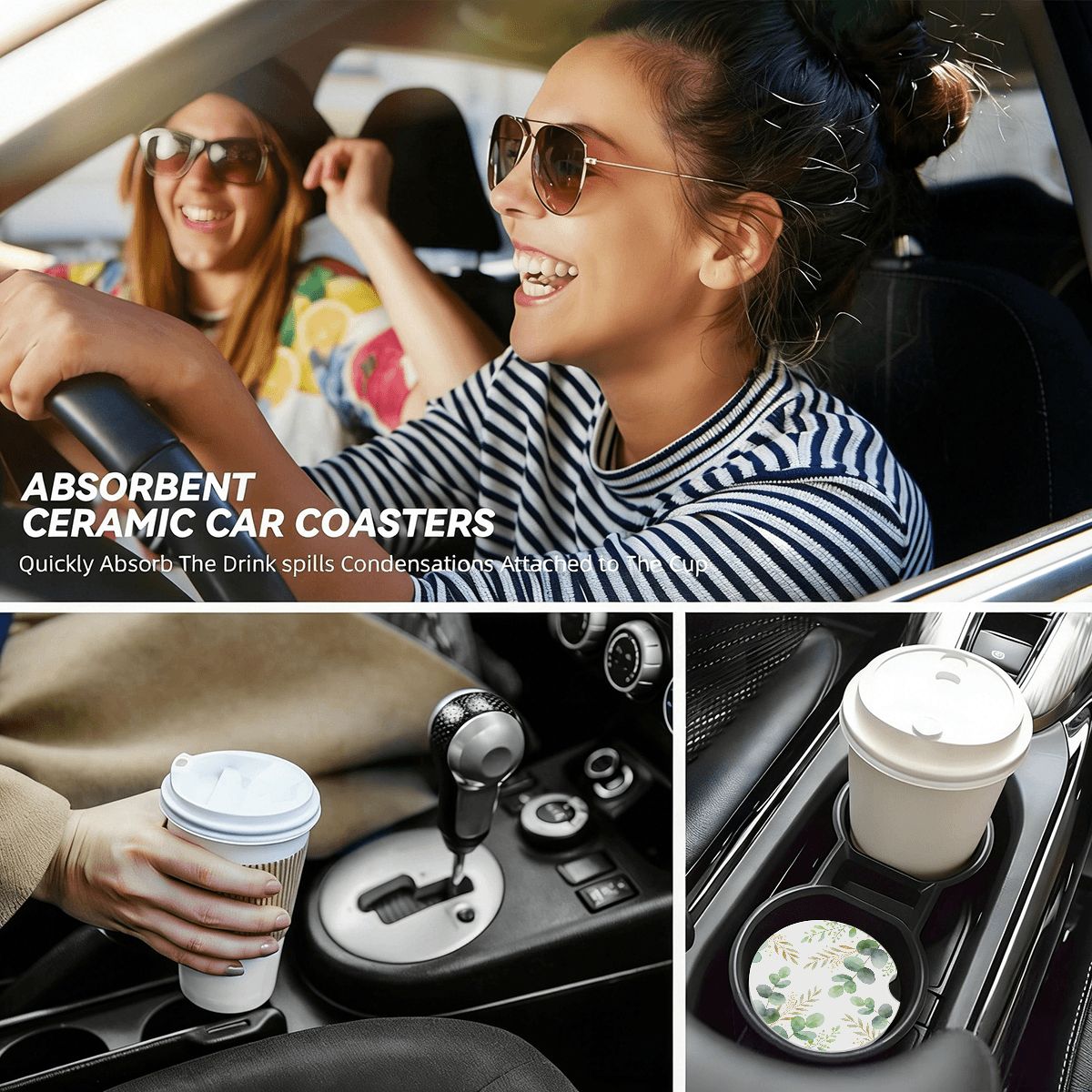 車用ドリンクコースター 2個セット