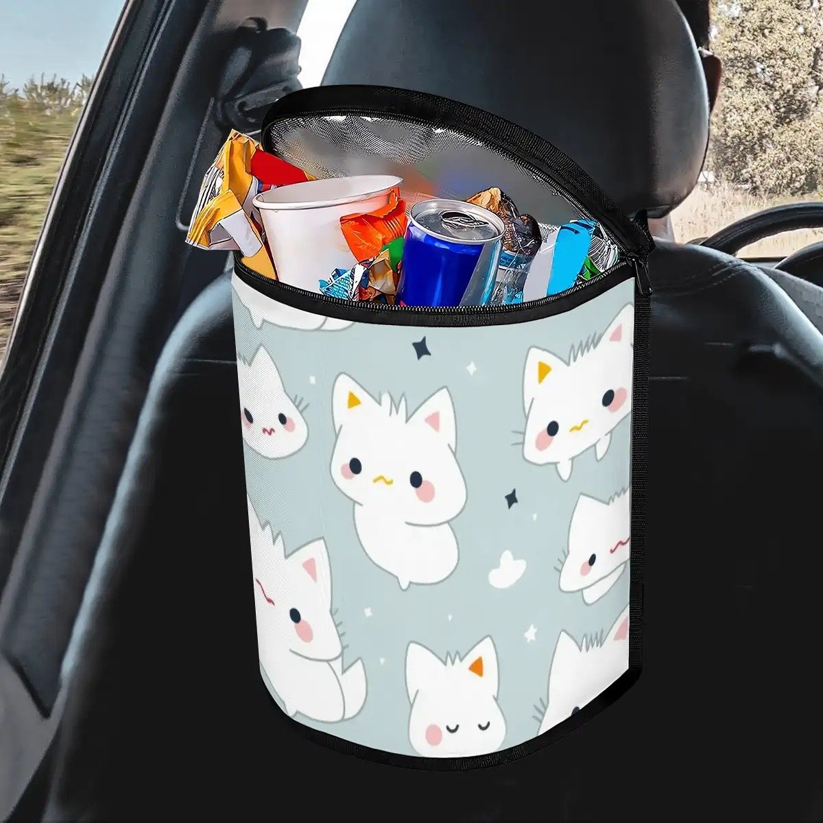 Bucket-Shaped Car Trash Bag