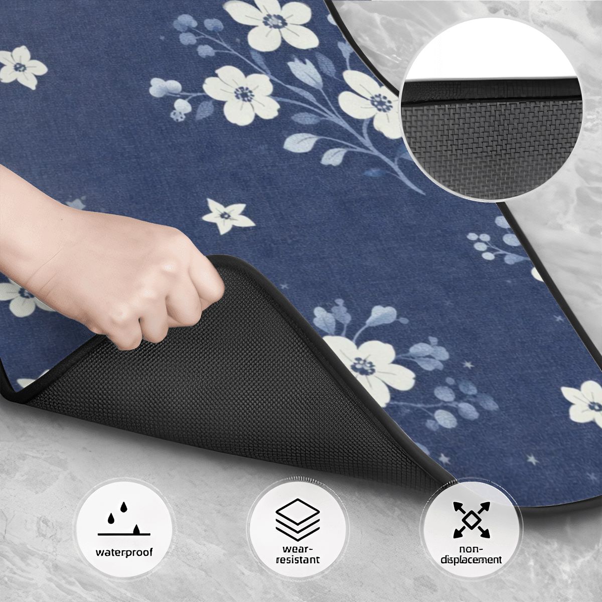 Set di tappetini per auto, 4 pezzi