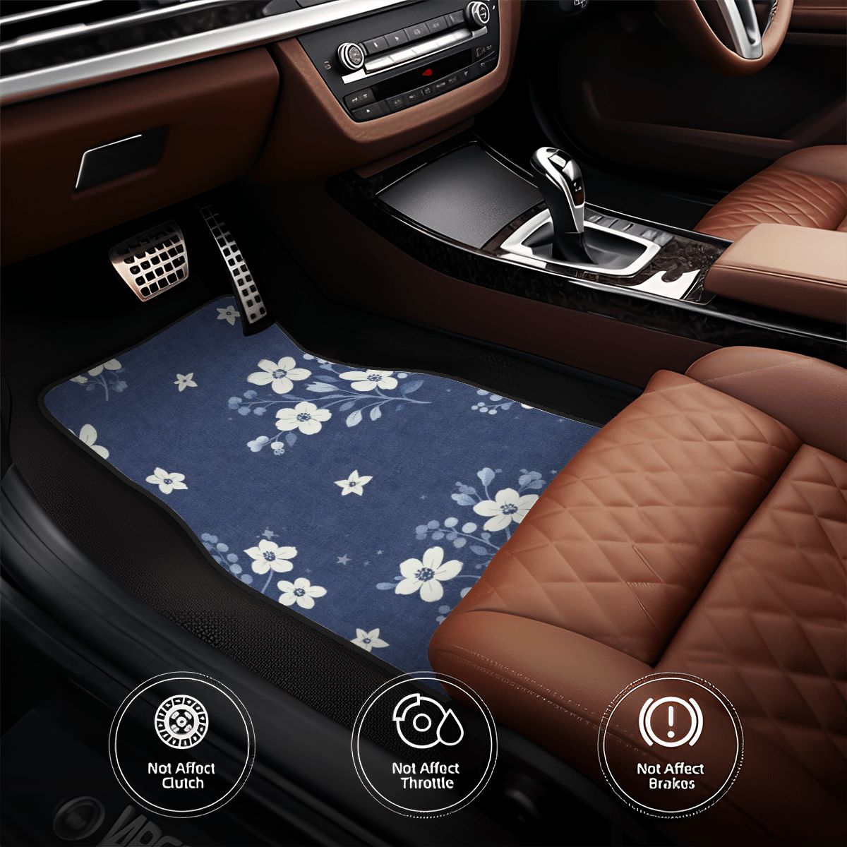 Set di tappetini per auto, 4 pezzi