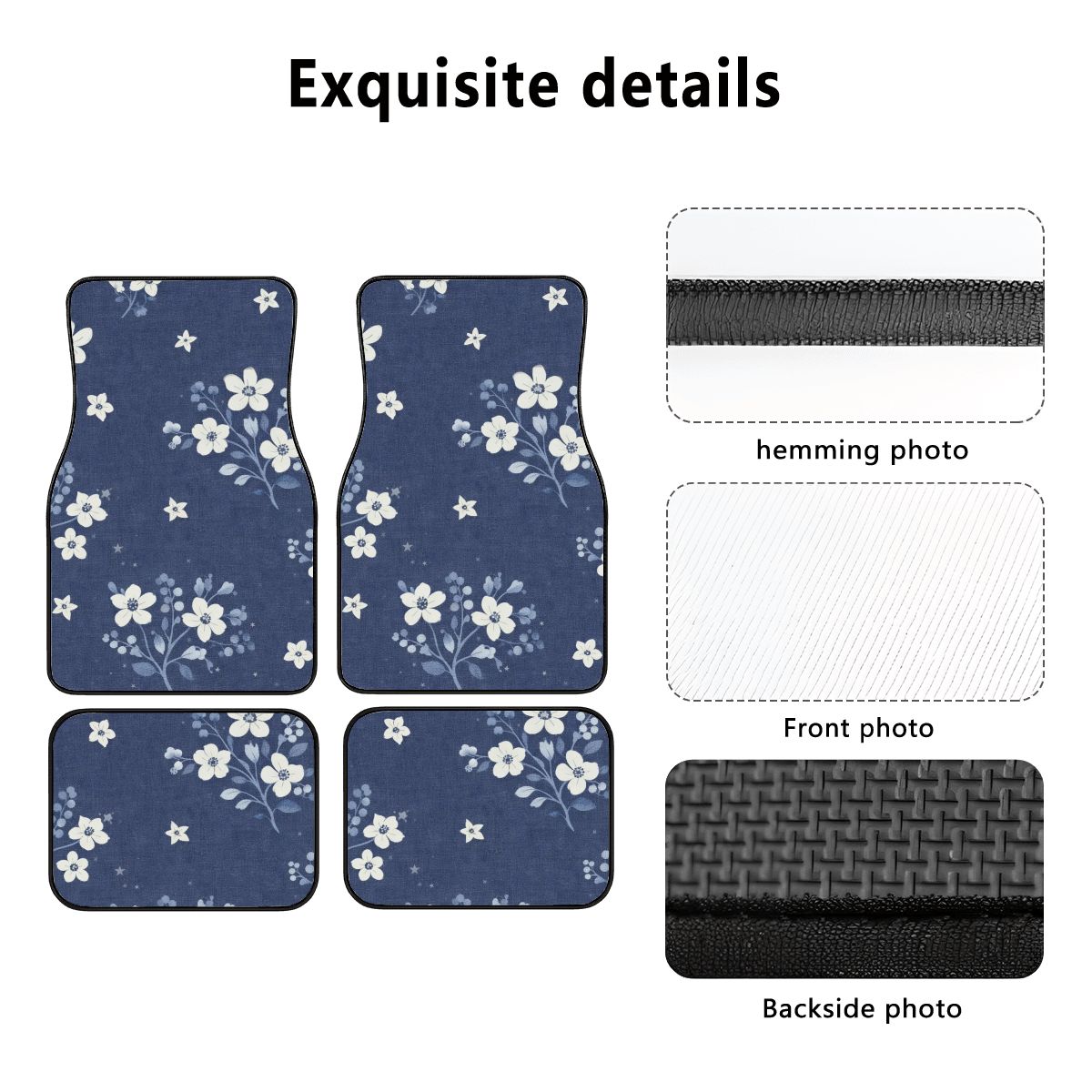 Set di tappetini per auto, 4 pezzi