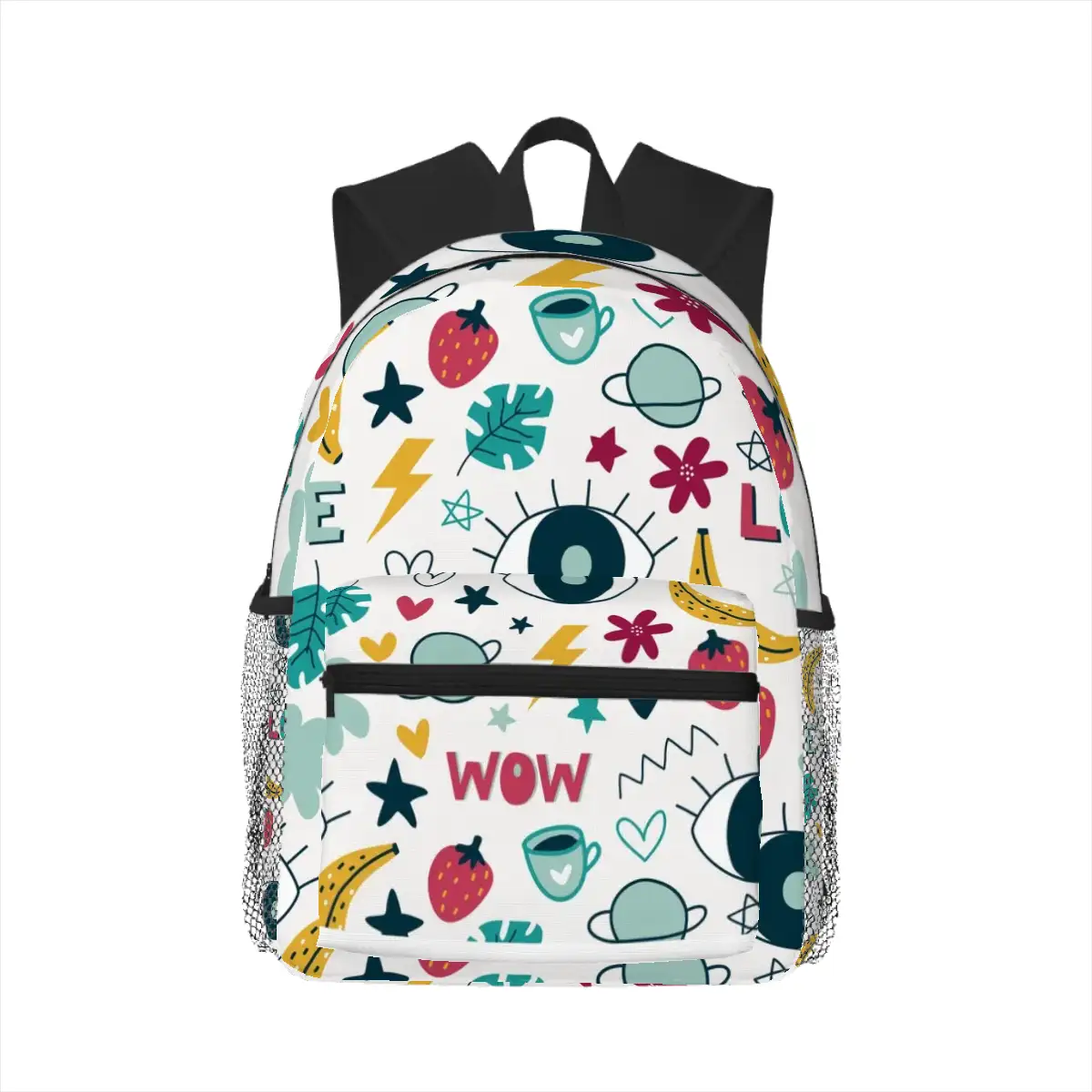 Oxford Backpack with Changeable Pocket Pattern