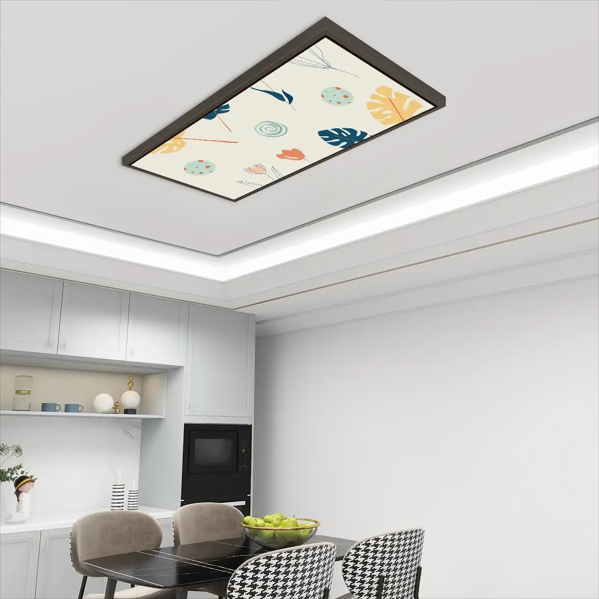 Fluorescent Light Covers for Ceiling Lights 4 Packs