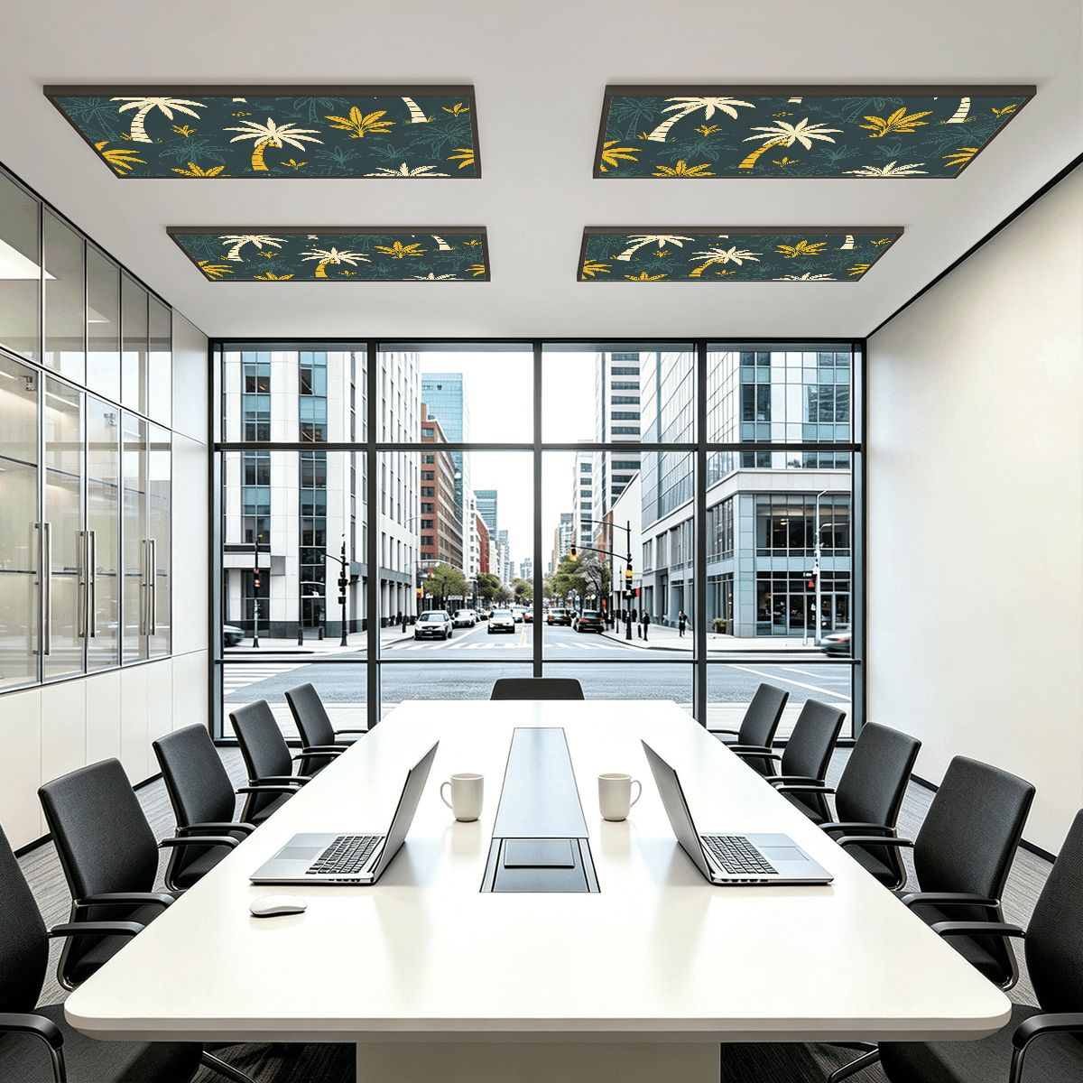 Magnetic Fluorescent Light Covers for Ceiling Lights 4 Pcs