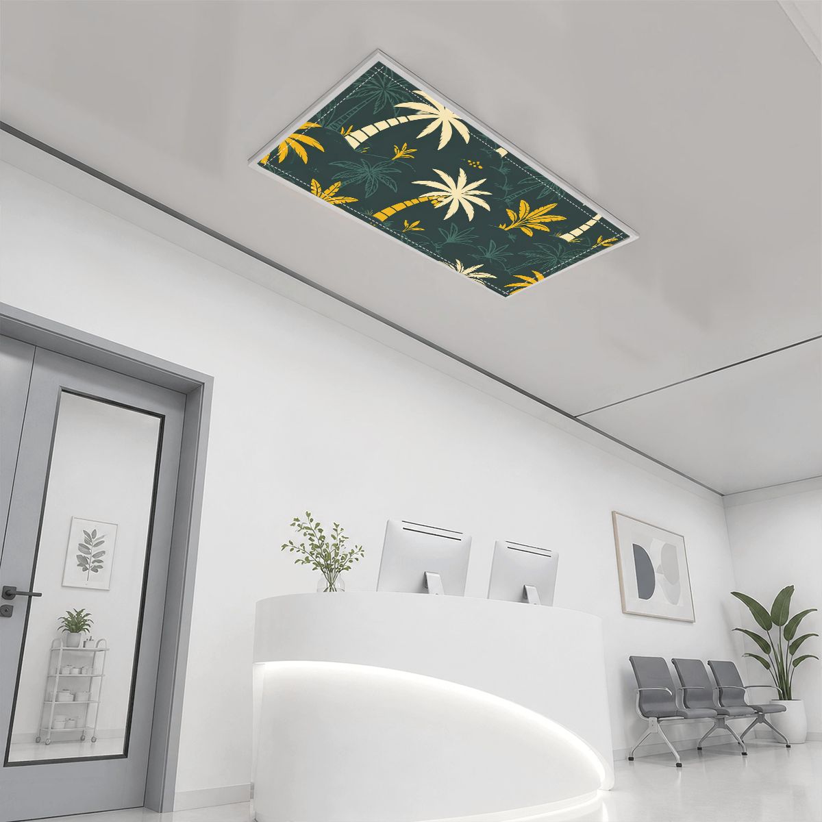 Magnetic Fluorescent Light Covers for Ceiling Lights 4 Pcs