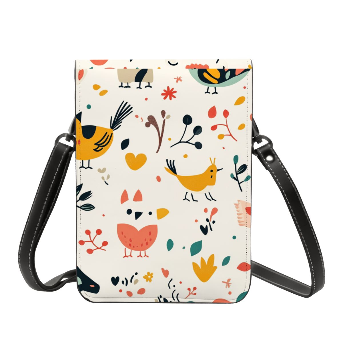Leather Cell Phone Purse With Shoulder Strap