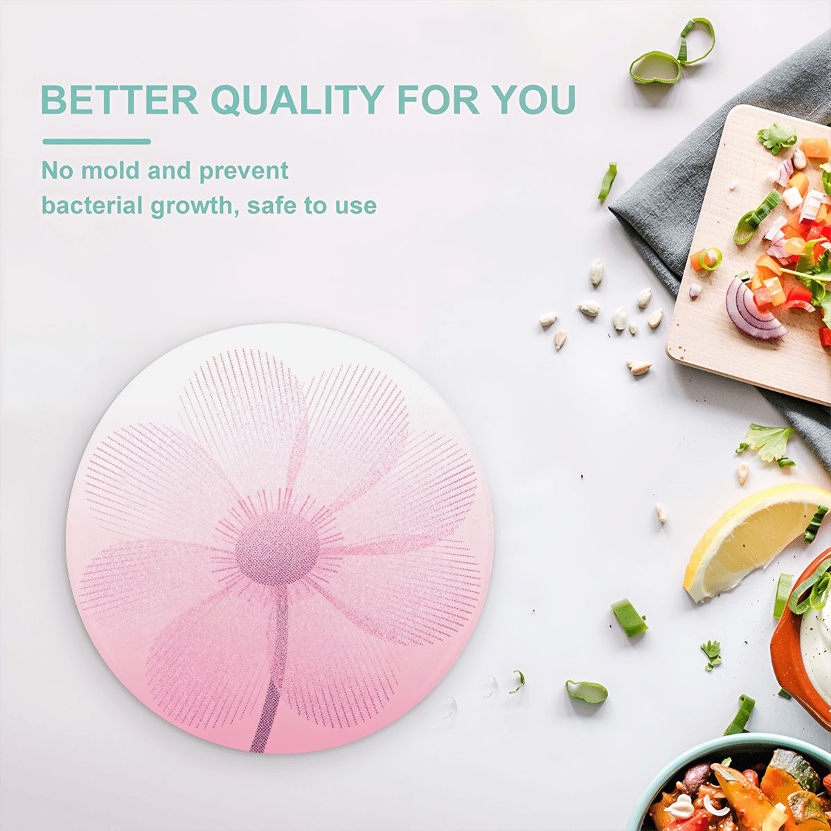 Tabla de cortar de vidrio templado