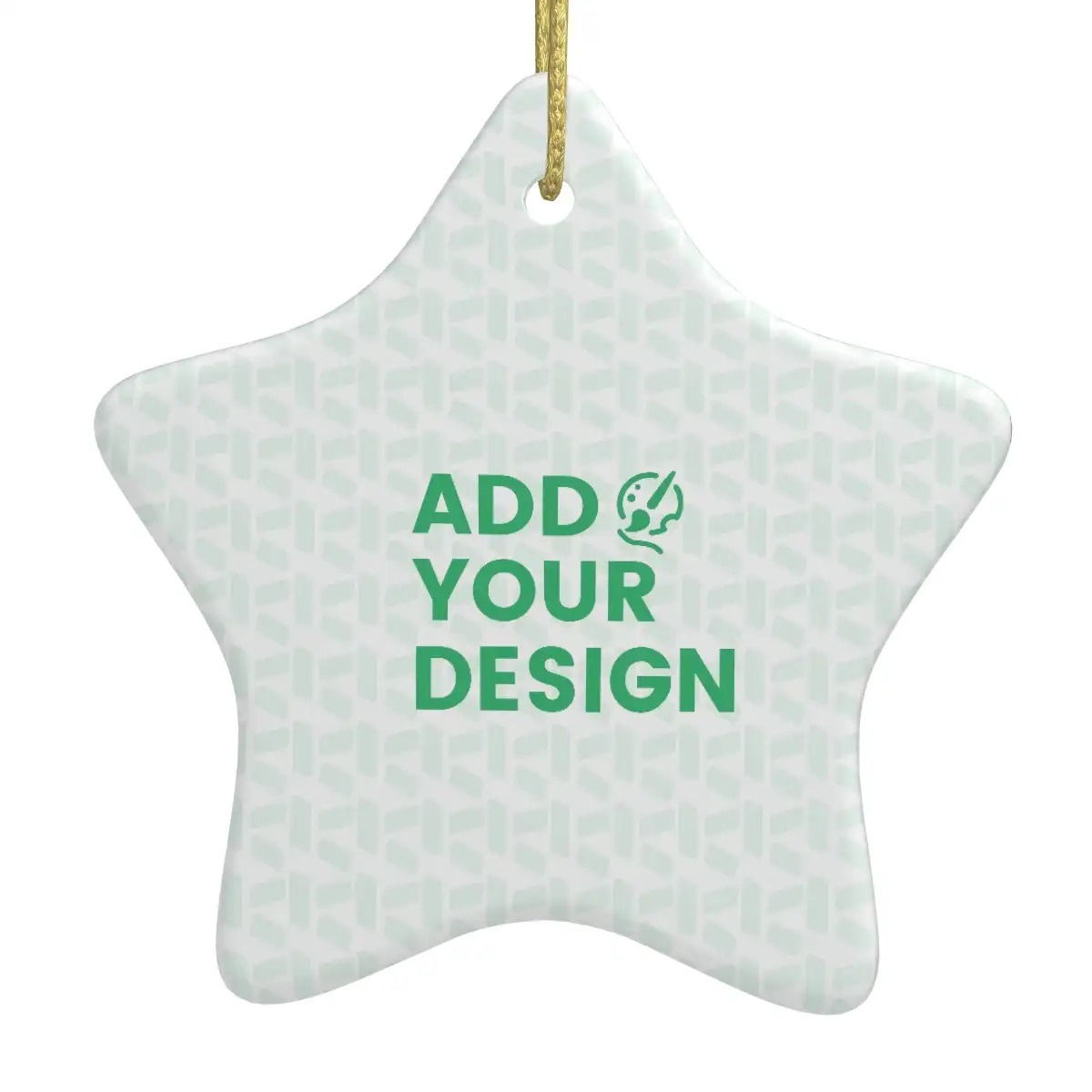 Star Shape Ceramic Ornaments Christmas Decorations