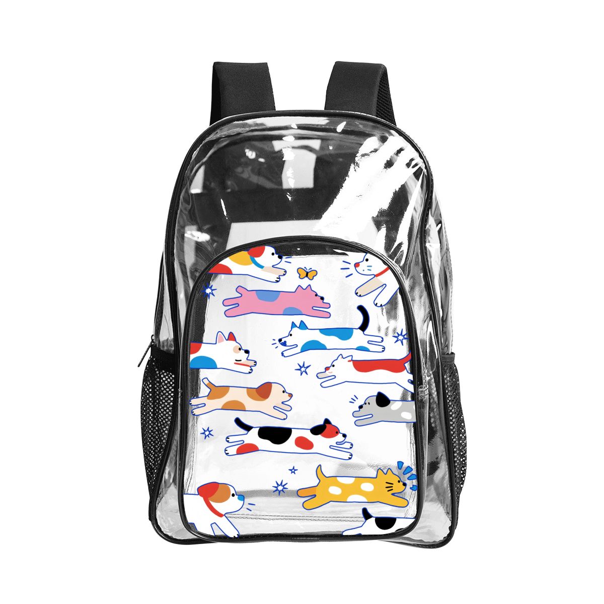 Clear Backpack with Pockets