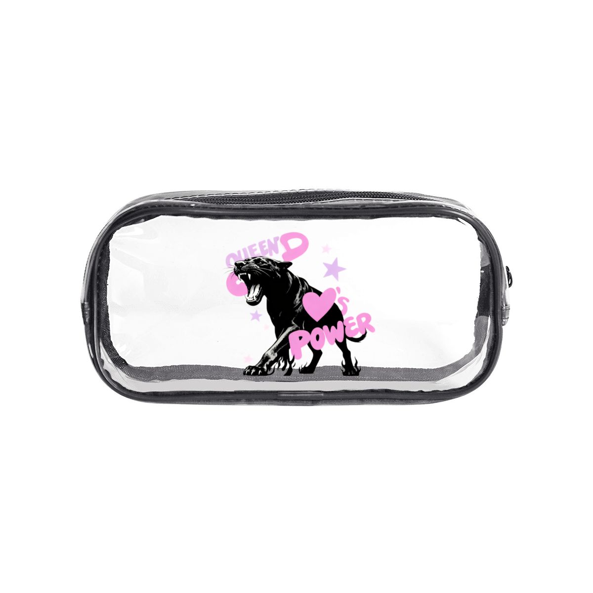Bolsa de Lápis em PVC Transparente com Zíper