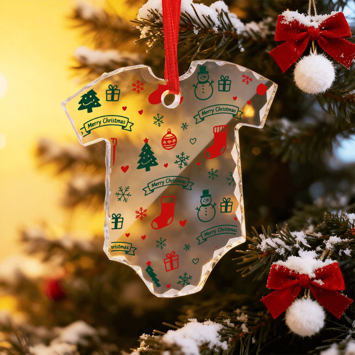 衣服型ガラスオーナメント