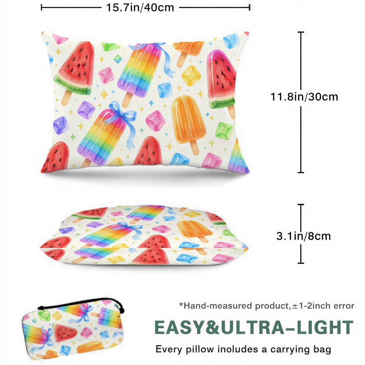 Compressible Memory Foam Camping Pillow