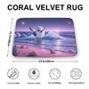 Thick Coral Velvet Rug Thick Coral Velvet Rug