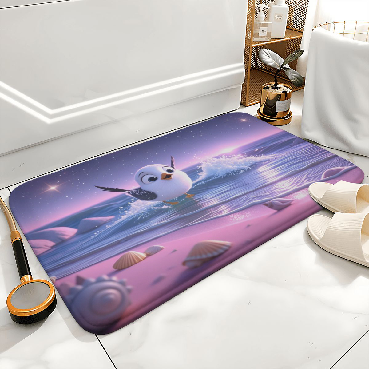 Thick Coral Velvet Rug