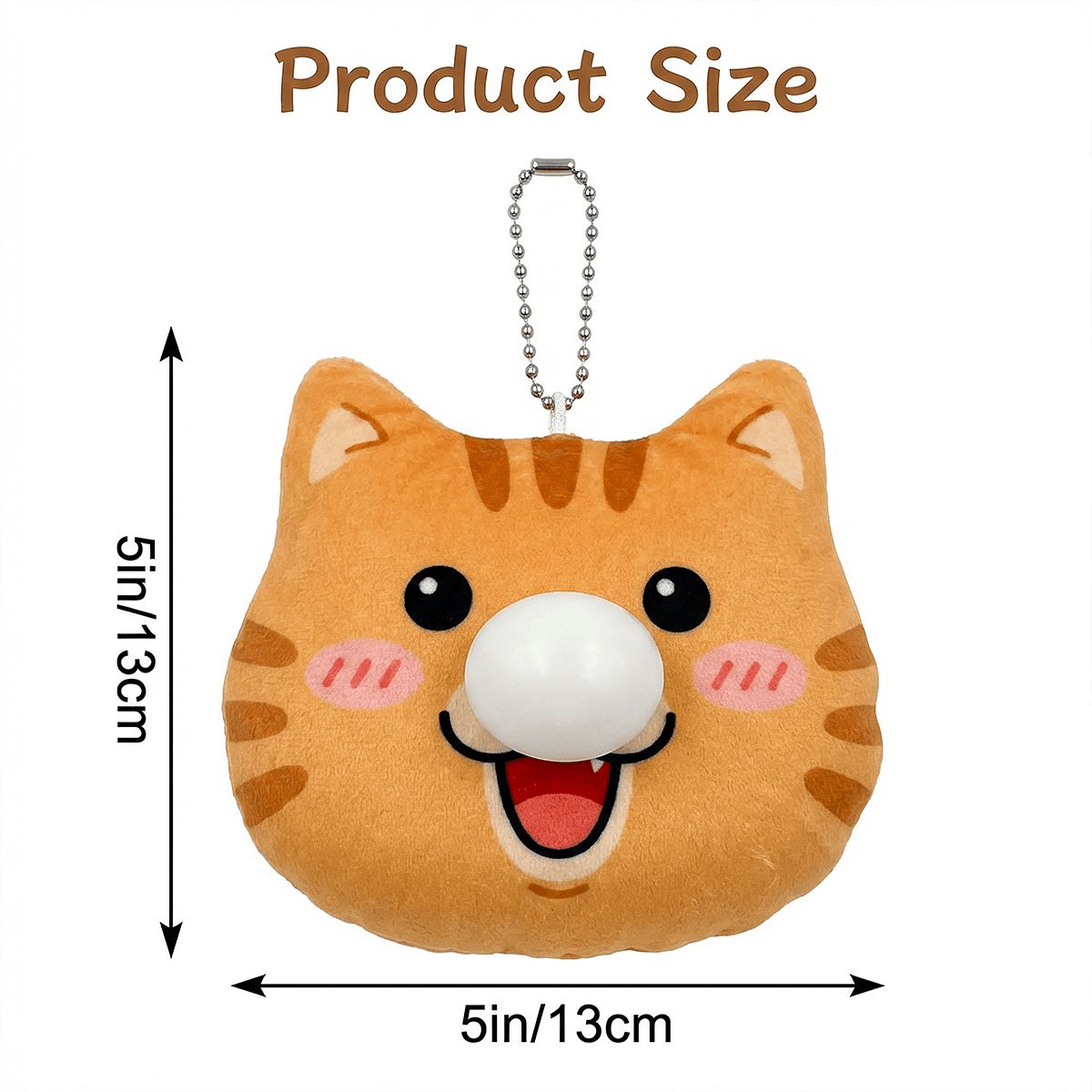 Cute Snot Bubble Plush Keychain