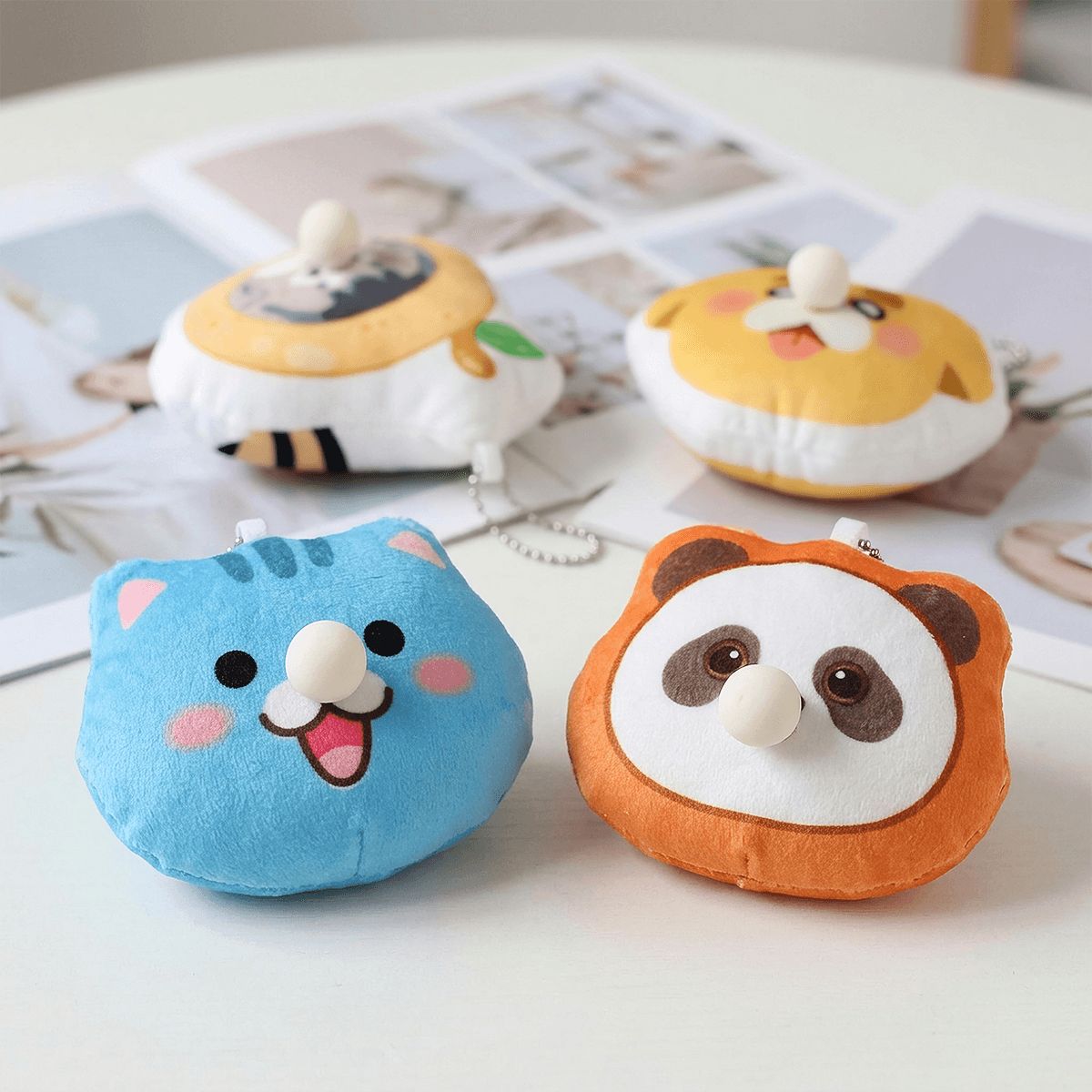 Cute Snot Bubble Plush Keychain