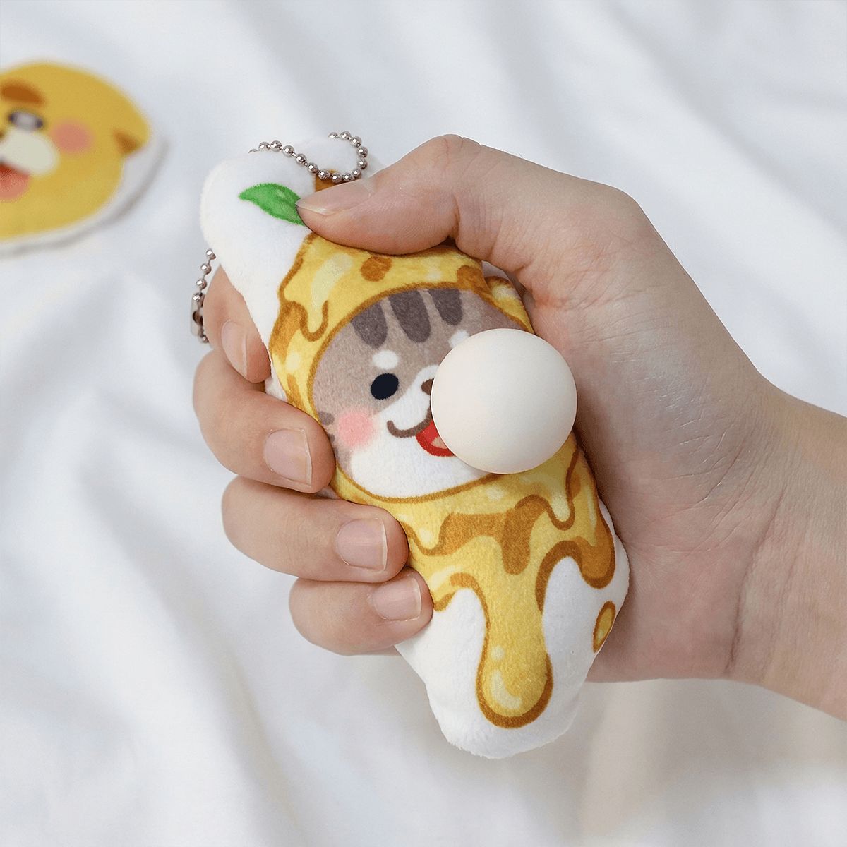 Cute Snot Bubble Plush Keychain