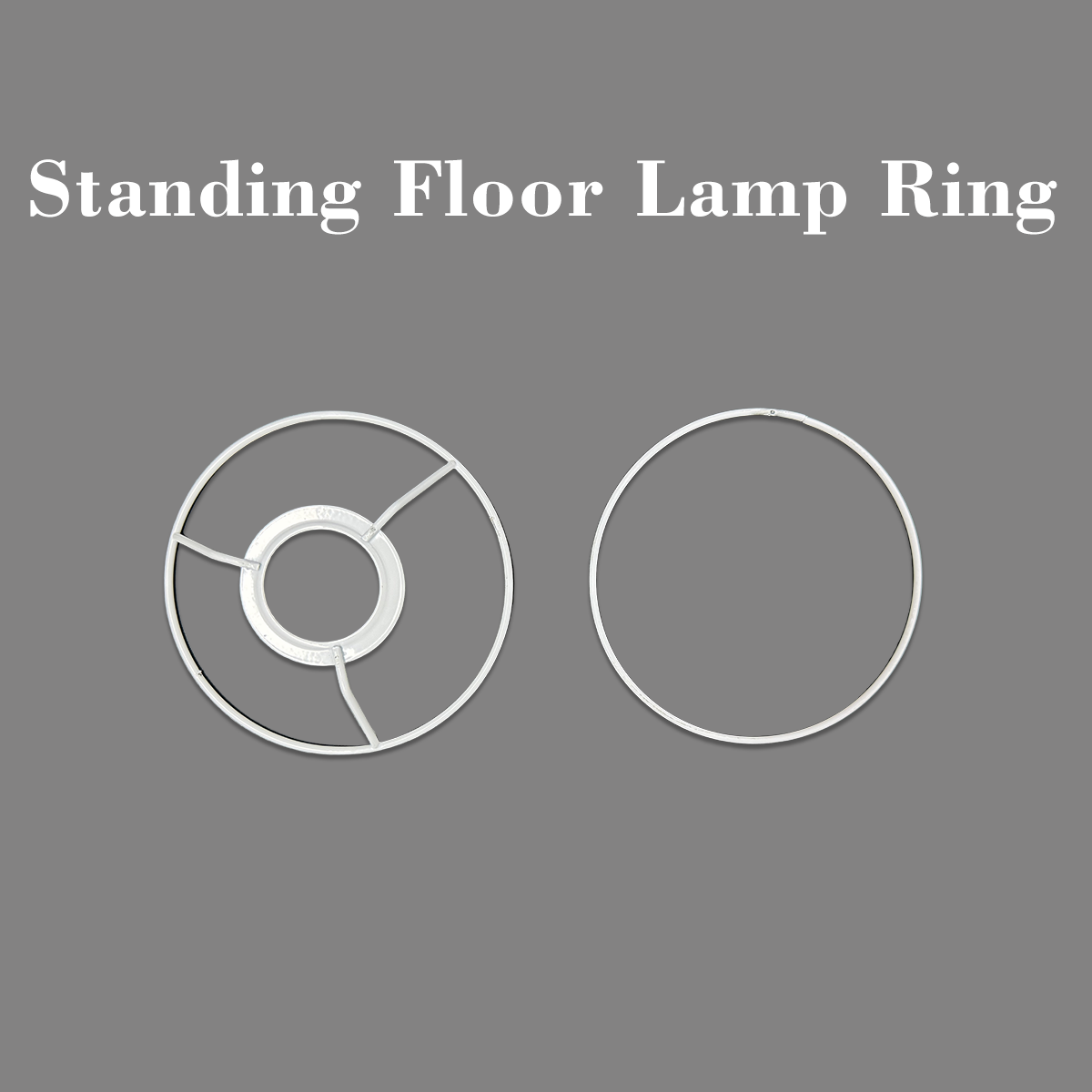 Telaio ad anello per paralume da pavimento