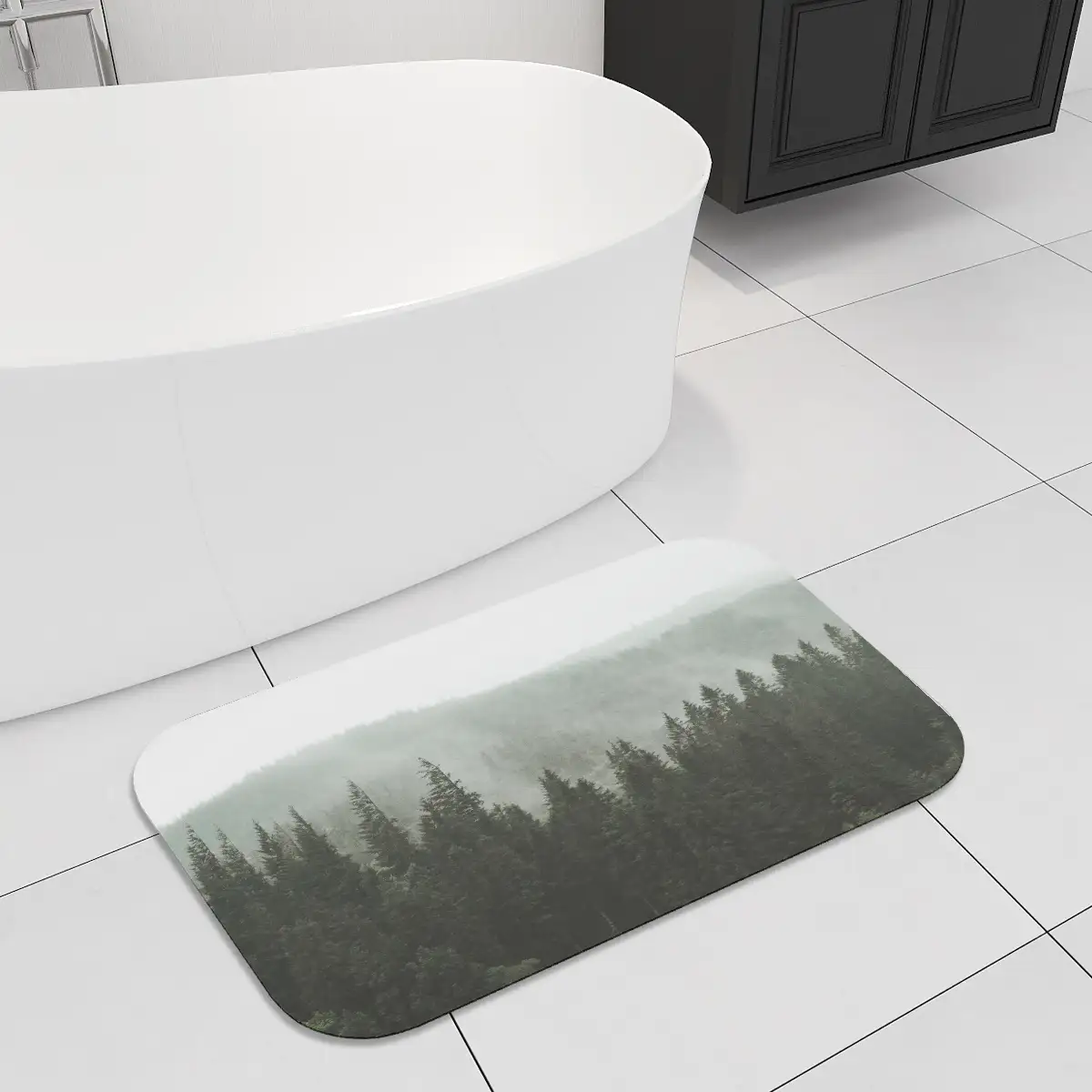 Diatomaceous Earth Bath Mat Square