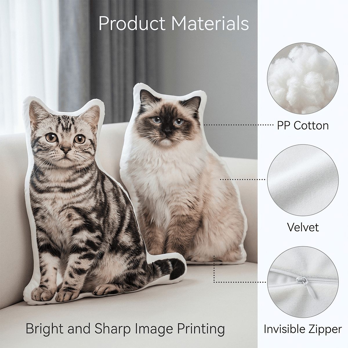 Die-Cut Photo Pillow