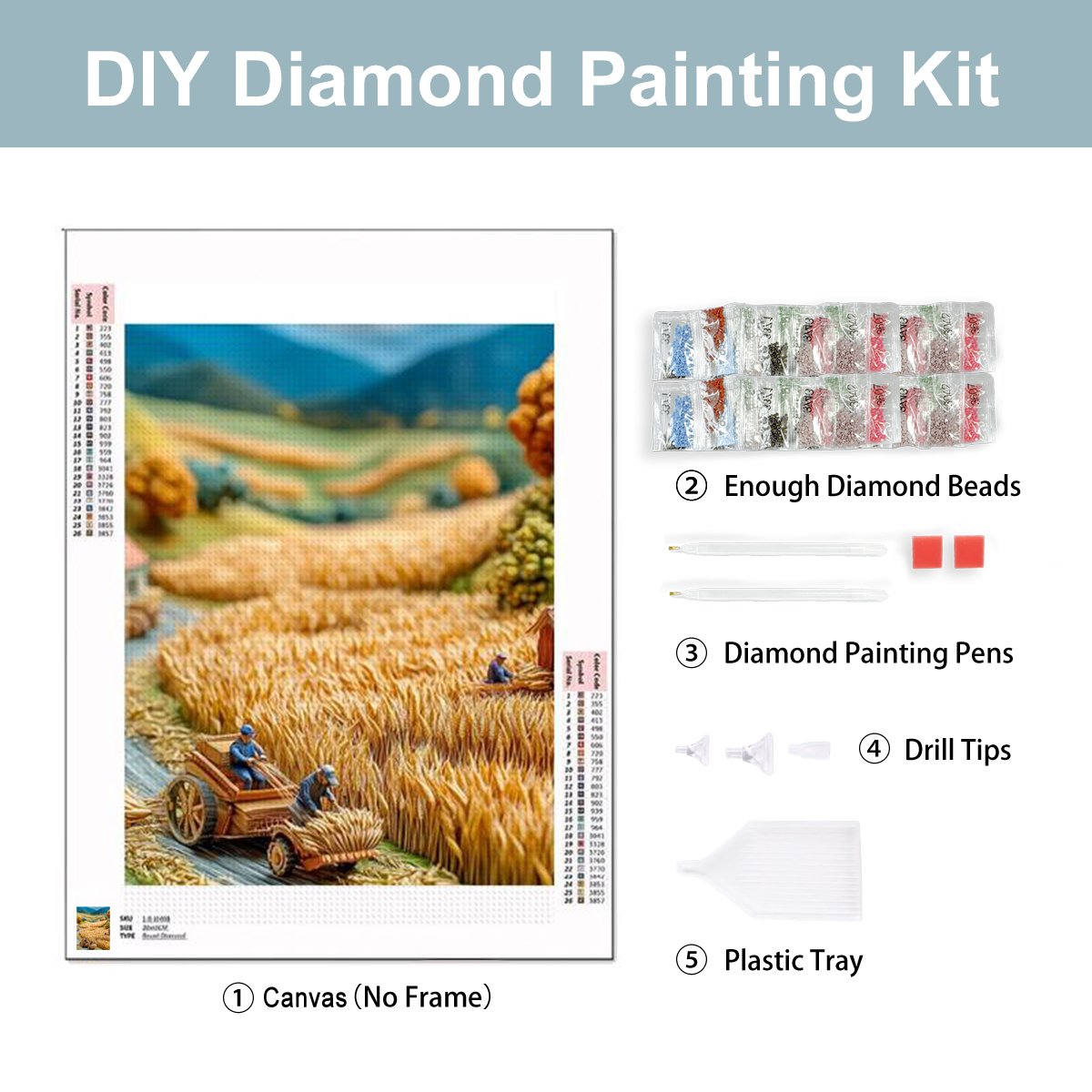 DIY Diamond Painting no Frame (5:7)