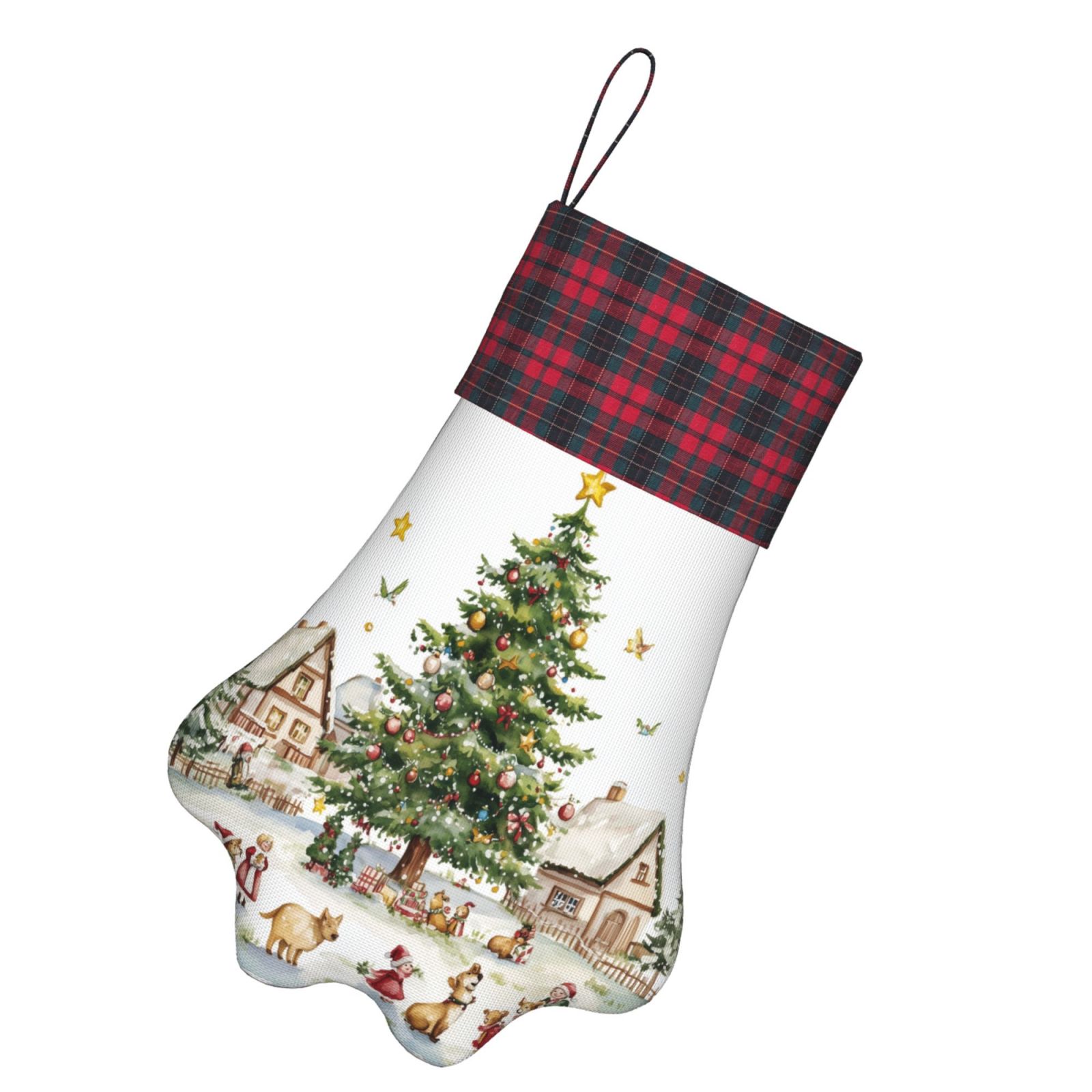 Dog Paw Christmas Stockings