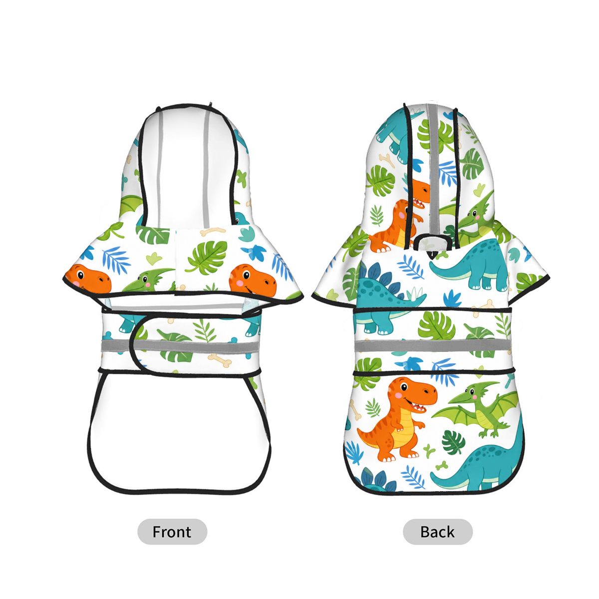Dog Raincoat Reflective Pet Poncho