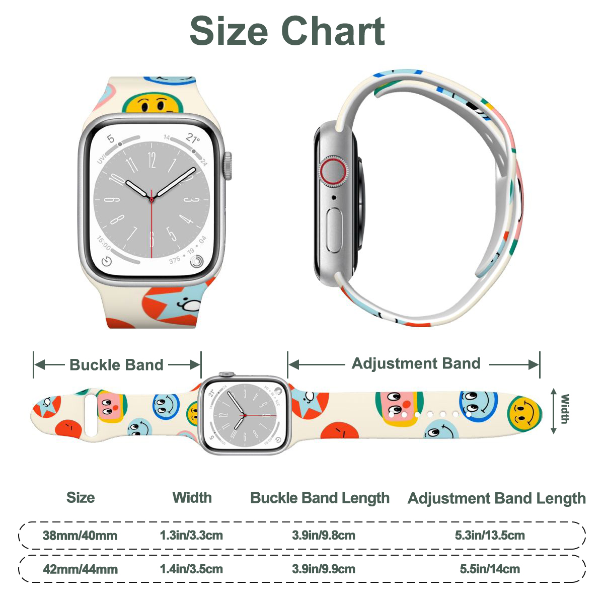 ダブルバックル Apple Watch バンド