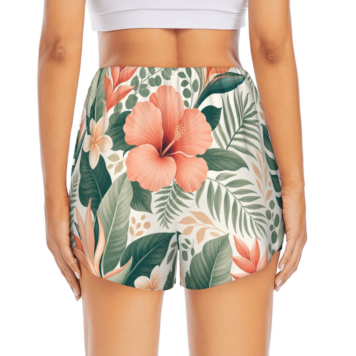 Double Layer Athletic Shorts for Women