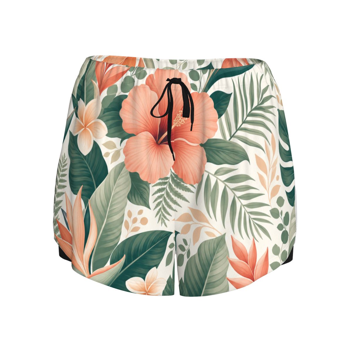 Double Layer Athletic Shorts for Women