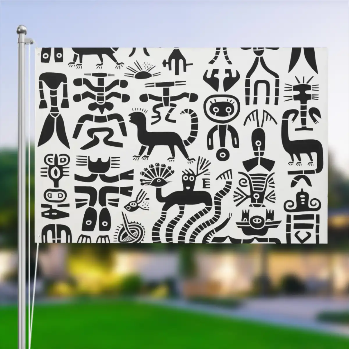 Three-Layer Large Outdoor Decor Flags Double Sided (2:3)