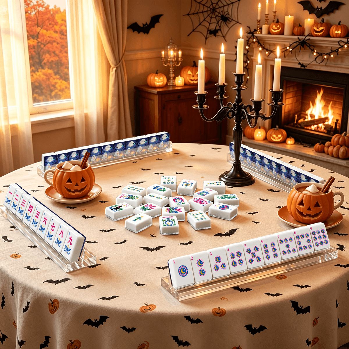 パンプキンヘックスハロウィン麻雀牌