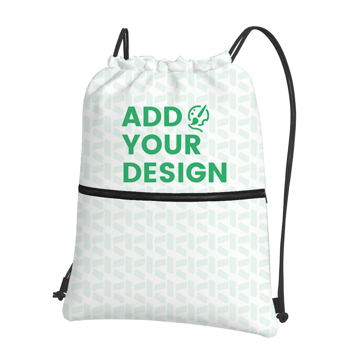 Zipper Drawstring Backpack