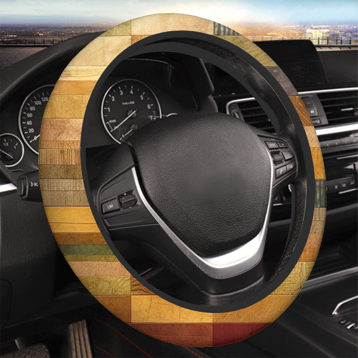 Thickened Elastic Car Steering Wheel Cover