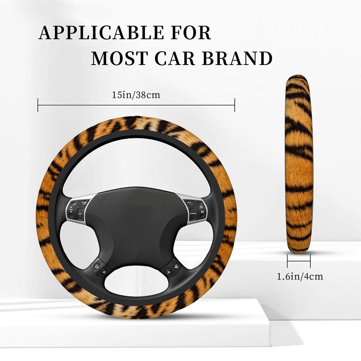 厚手エラスティック 車ハンドルカバー