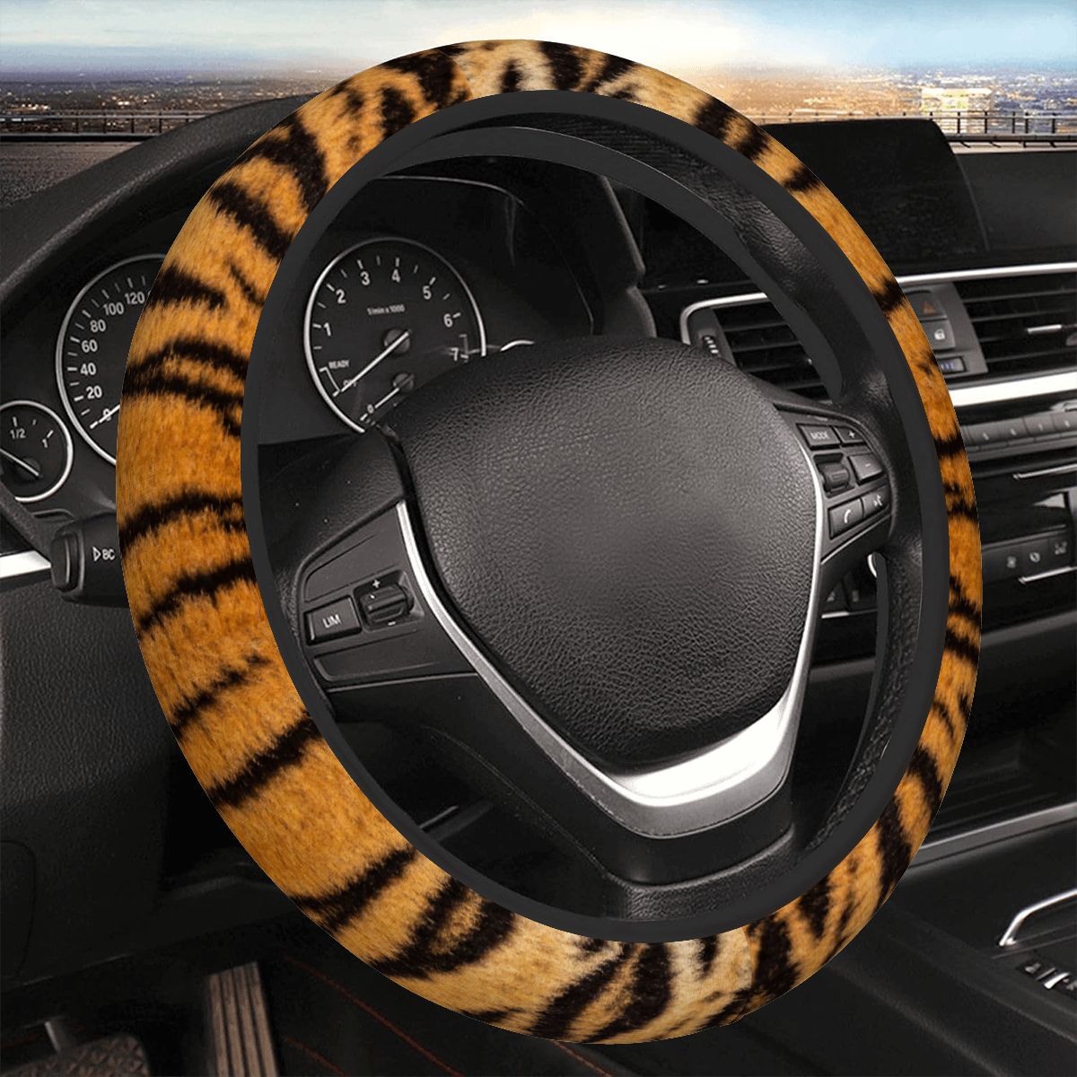 厚手エラスティック 車ハンドルカバー