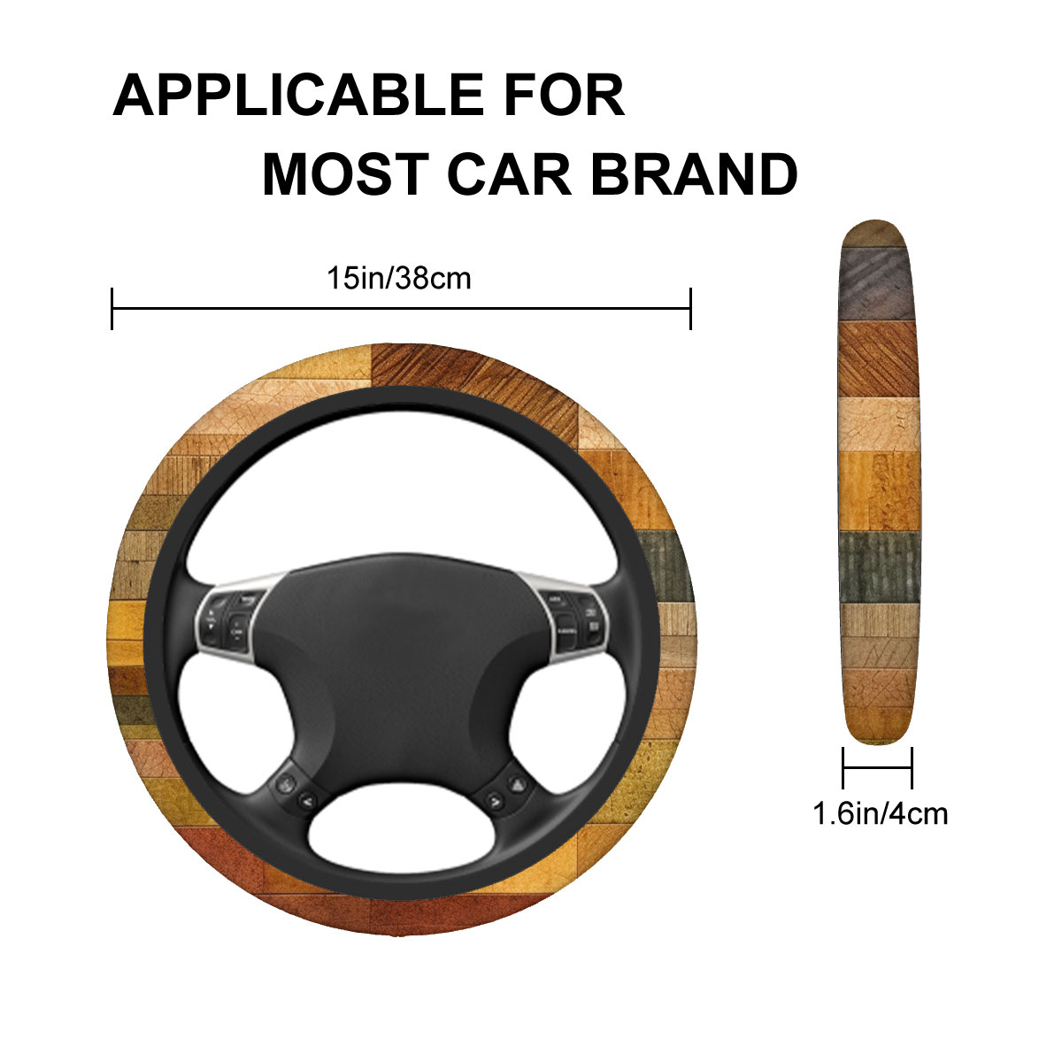 Thickened Elastic Car Steering Wheel Cover