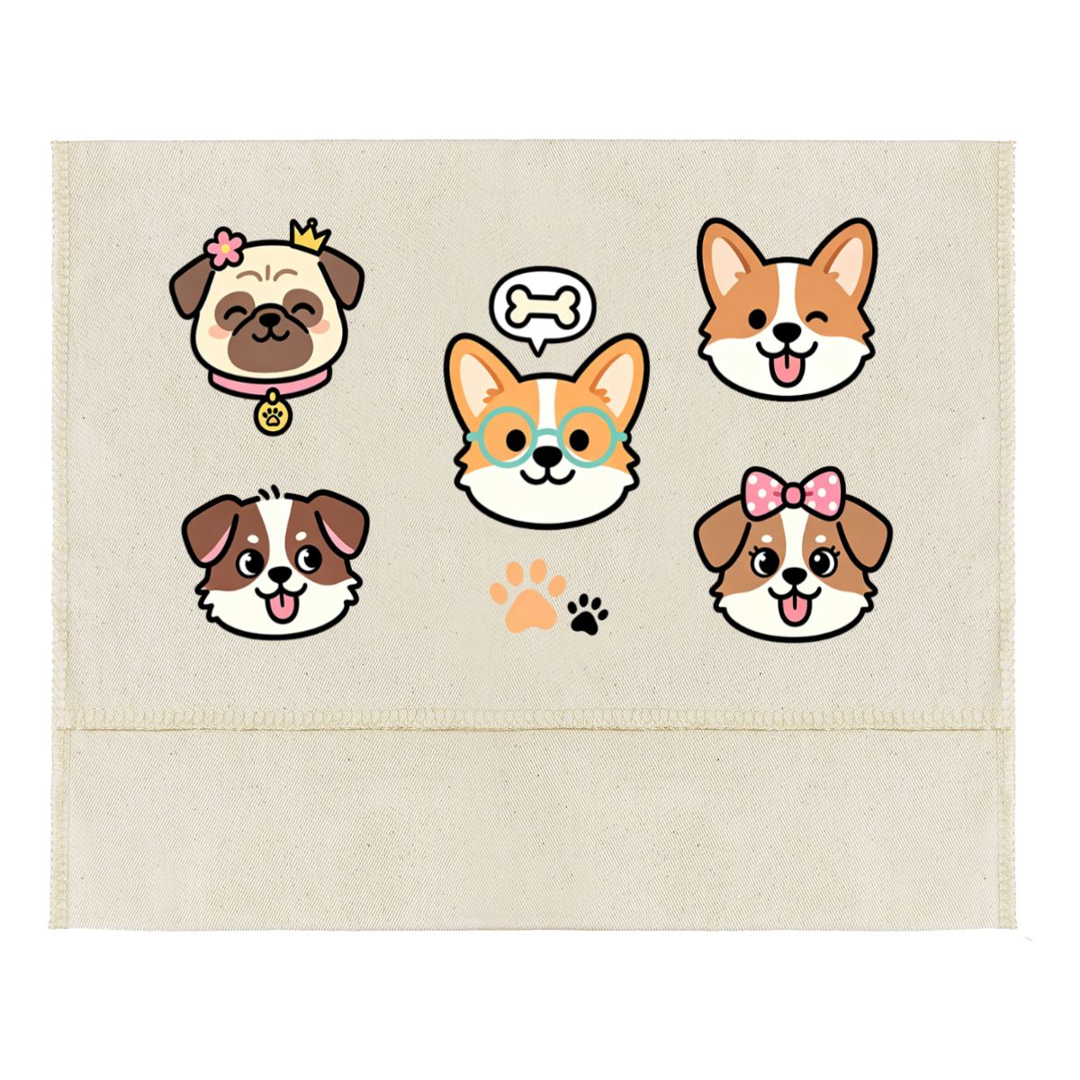 Envelop Style Canvas Bag - 30x25cm