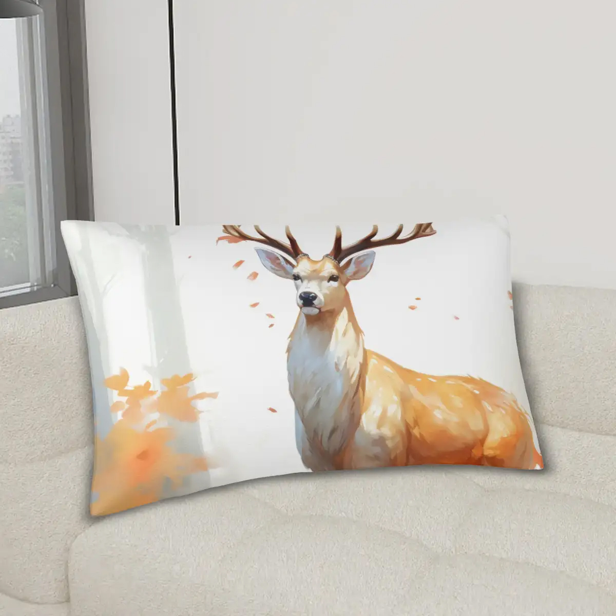 Peach Skin Throw Pillow Covers 5:9 (Double-Sided Design)