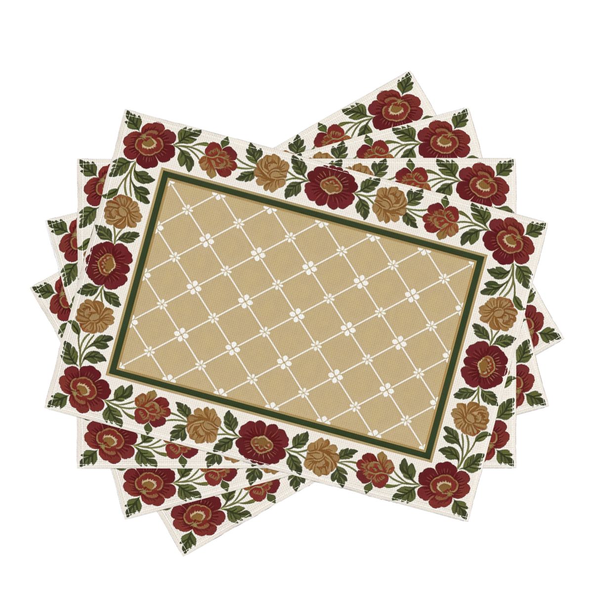 Faux Linen Placemats Set of 4