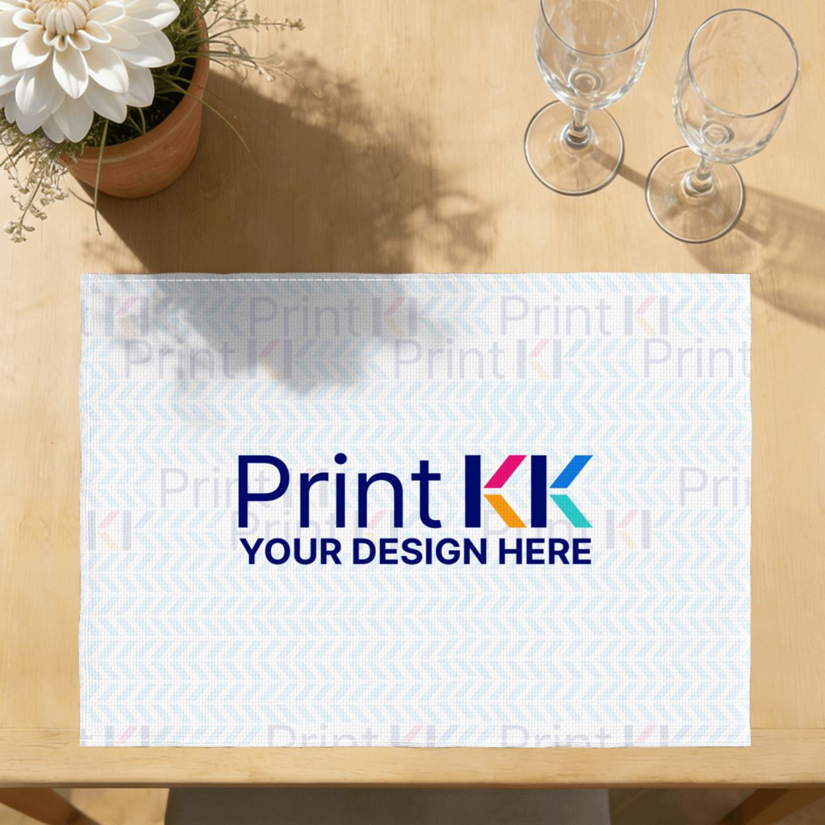 Faux Linen Placemats Set of 6